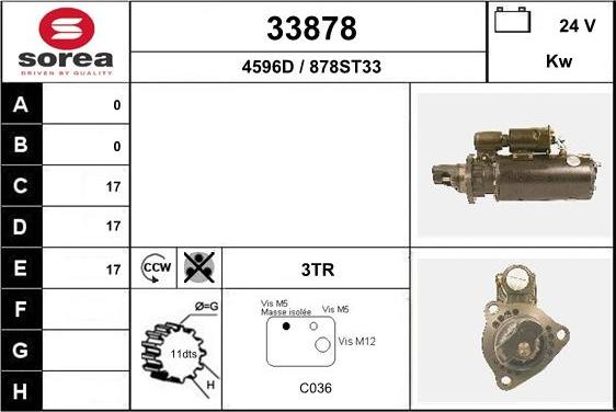 EAI 33878 - Стартер autospares.lv