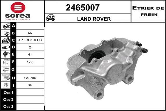 EAI 2465007 - Тормозной суппорт autospares.lv