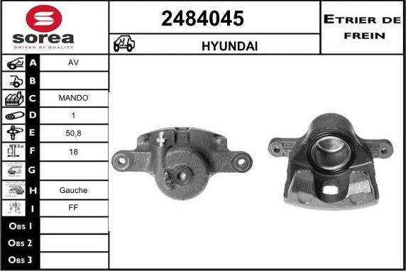 EAI 2484045 - Тормозной суппорт autospares.lv