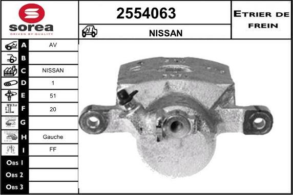 EAI 2554063 - Тормозной суппорт autospares.lv