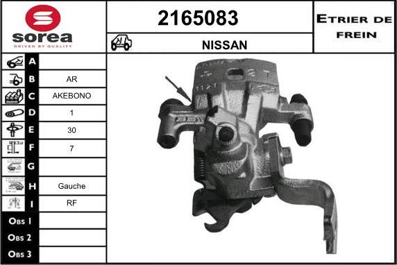 EAI 2165083 - Тормозной суппорт autospares.lv