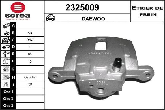 EAI 2325009 - Тормозной суппорт autospares.lv