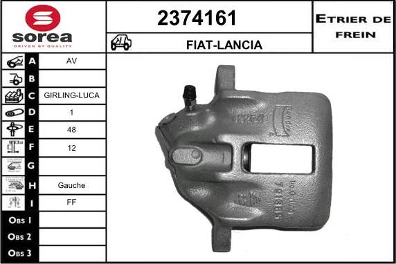 EAI 2374161 - Тормозной суппорт autospares.lv