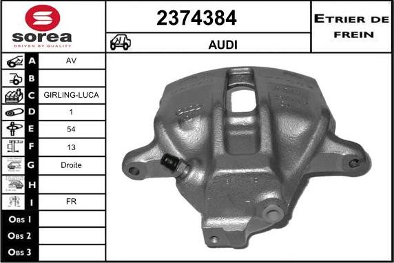 EAI 2374384 - Тормозной суппорт autospares.lv