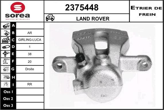 EAI 2375448 - Тормозной суппорт autospares.lv