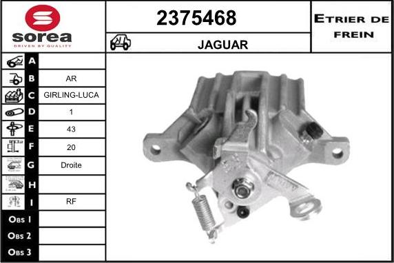 EAI 2375468 - Тормозной суппорт autospares.lv