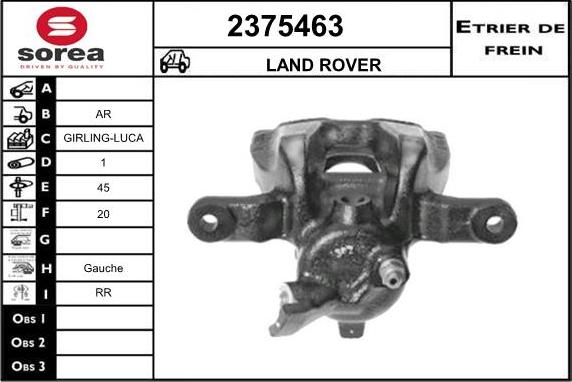 EAI 2375463 - Тормозной суппорт autospares.lv