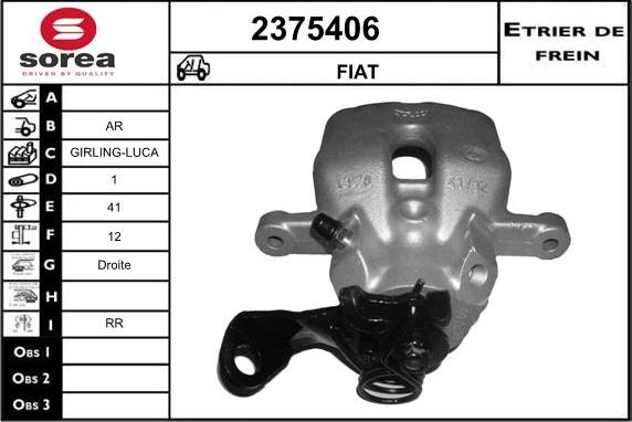 EAI 2375406 - Тормозной суппорт autospares.lv