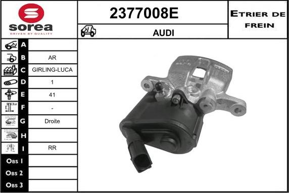 EAI 2377008E - Тормозной суппорт autospares.lv