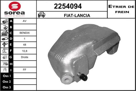 EAI 2254094 - Тормозной суппорт autospares.lv