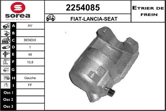 EAI 2254085 - Тормозной суппорт autospares.lv