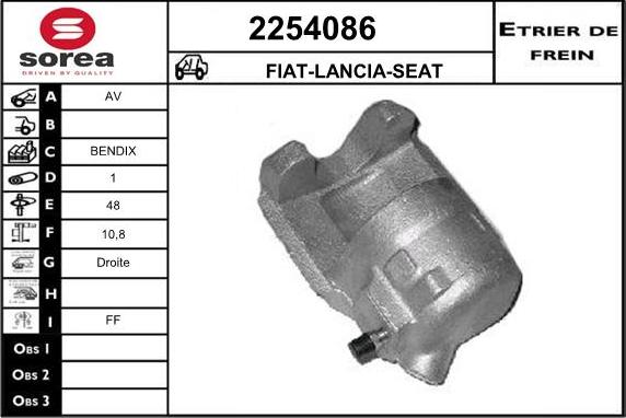 EAI 2254086 - Тормозной суппорт autospares.lv