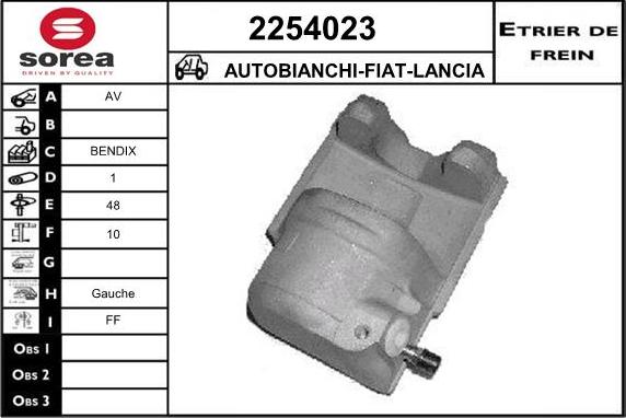 EAI 2254023 - Тормозной суппорт autospares.lv