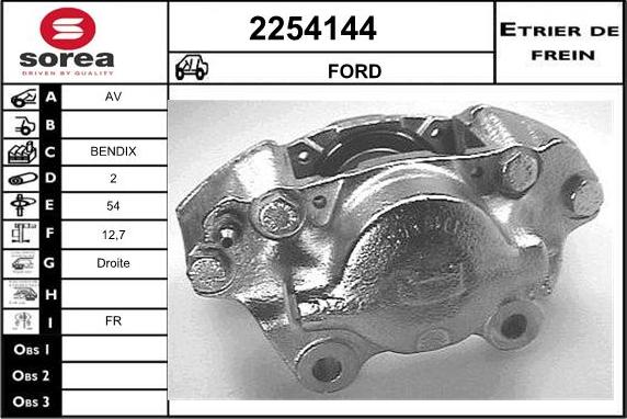 EAI 2254144 - Тормозной суппорт autospares.lv