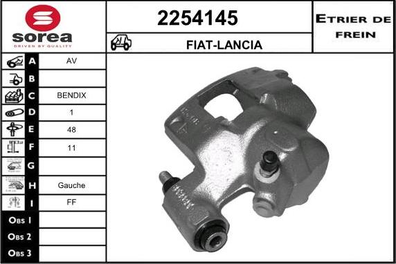 EAI 2254145 - Тормозной суппорт autospares.lv