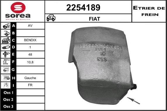 EAI 2254189 - Тормозной суппорт autospares.lv