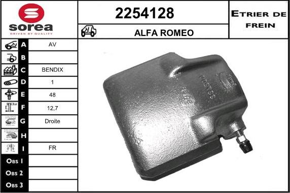 EAI 2254128 - Тормозной суппорт autospares.lv