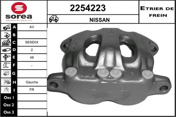 EAI 2254223 - Тормозной суппорт autospares.lv