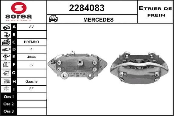 EAI 2284083 - Тормозной суппорт autospares.lv