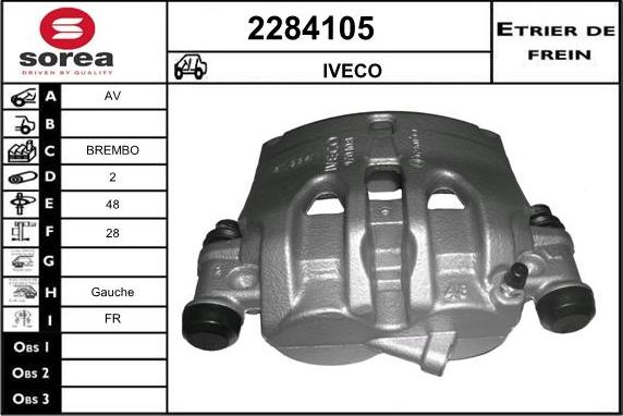 EAI 2284105 - Тормозной суппорт autospares.lv