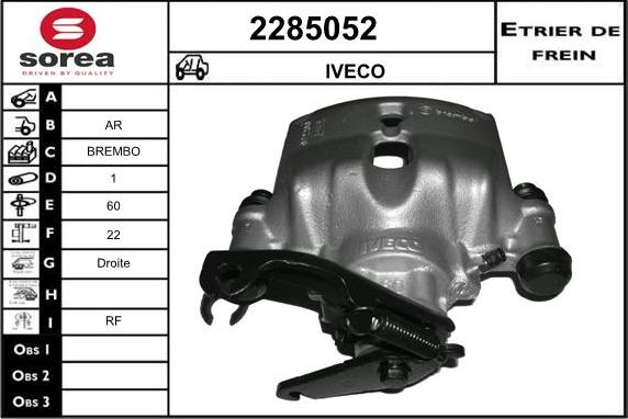 EAI 2285052 - Тормозной суппорт autospares.lv