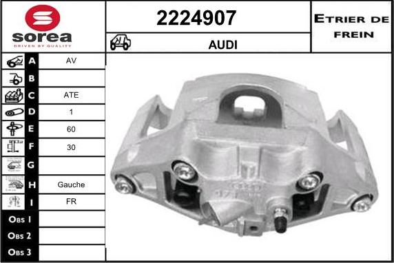 EAI 2224907 - Тормозной суппорт autospares.lv