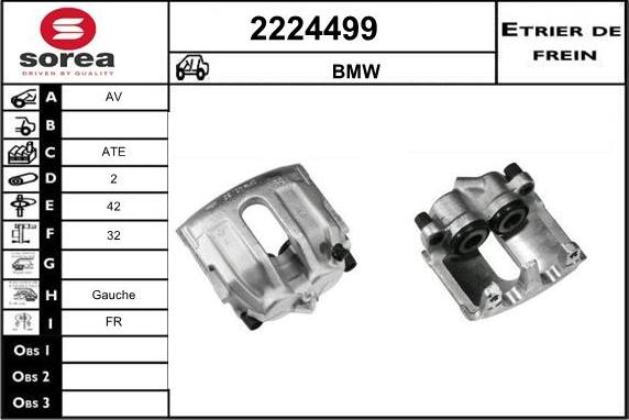 EAI 2224499 - Тормозной суппорт autospares.lv