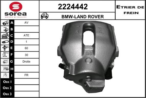 EAI 2224442 - Тормозной суппорт autospares.lv