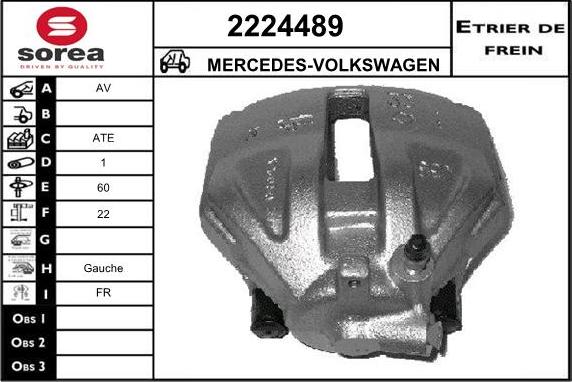 EAI 2224489 - Тормозной суппорт autospares.lv