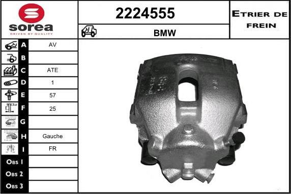 EAI 2224555 - Тормозной суппорт autospares.lv