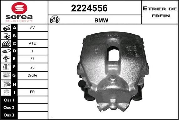 EAI 2224556 - Тормозной суппорт autospares.lv