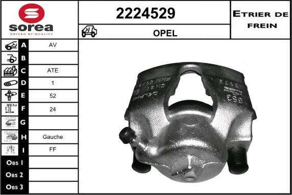 EAI 2224529 - Тормозной суппорт autospares.lv