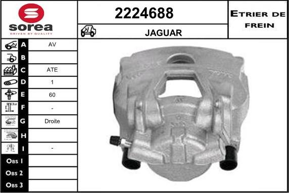 EAI 2224688 - Тормозной суппорт autospares.lv