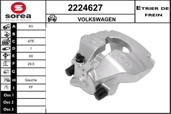 EAI 2224627 - Тормозной суппорт autospares.lv