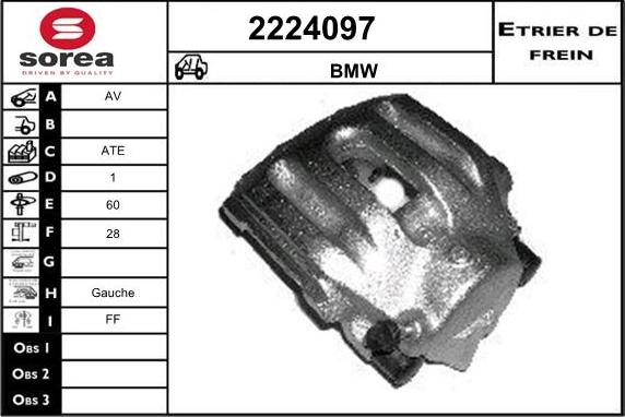 EAI 2224097 - Тормозной суппорт autospares.lv