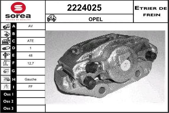 EAI 2224025 - Тормозной суппорт autospares.lv