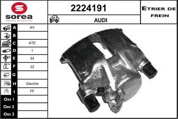 EAI 2224191 - Тормозной суппорт autospares.lv