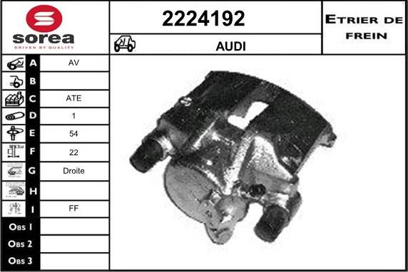 EAI 2224192 - Тормозной суппорт autospares.lv