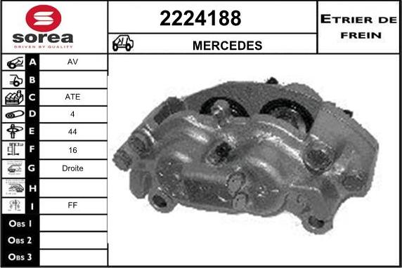 EAI 2224188 - Тормозной суппорт autospares.lv