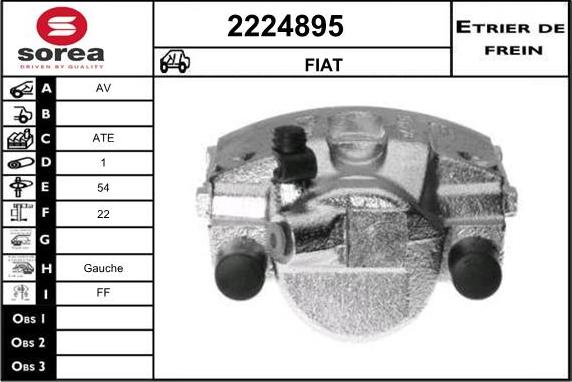 EAI 2224895 - Тормозной суппорт autospares.lv