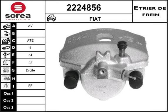 EAI 2224856 - Тормозной суппорт autospares.lv