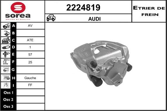 EAI 2224819 - Тормозной суппорт autospares.lv