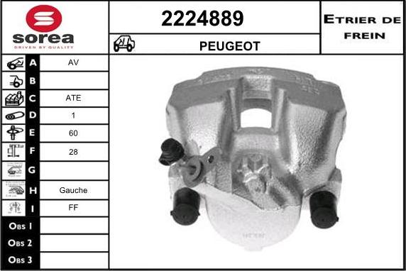 EAI 2224889 - Тормозной суппорт autospares.lv