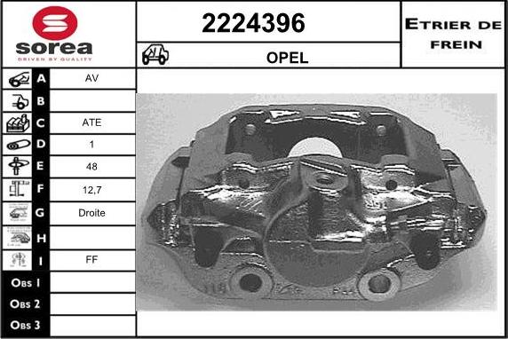 EAI 2224396 - Тормозной суппорт autospares.lv