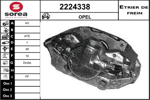 EAI 2224338 - Тормозной суппорт autospares.lv