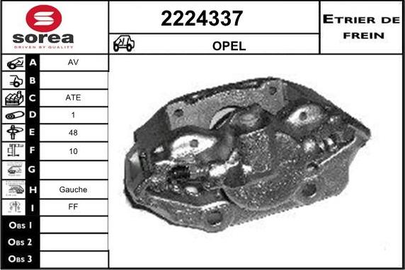 EAI 2224337 - Тормозной суппорт autospares.lv