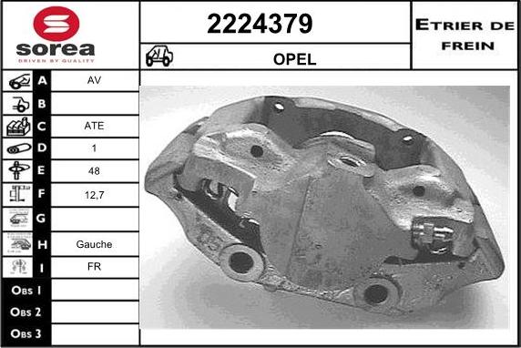 EAI 2224379 - Тормозной суппорт autospares.lv