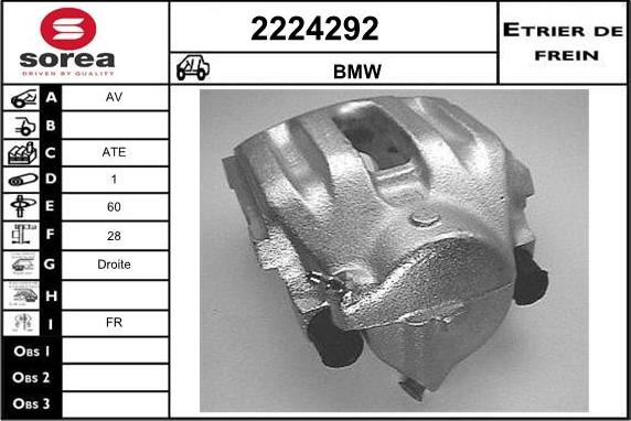 EAI 2224292 - Тормозной суппорт autospares.lv