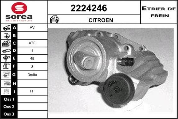 EAI 2224246 - Тормозной суппорт autospares.lv