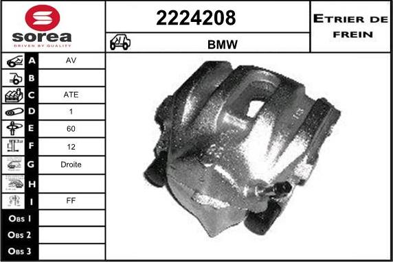 EAI 2224208 - Тормозной суппорт autospares.lv